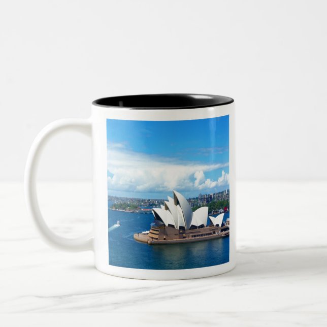 Sydney Opera House Two-Tone Coffee Mug (Left)