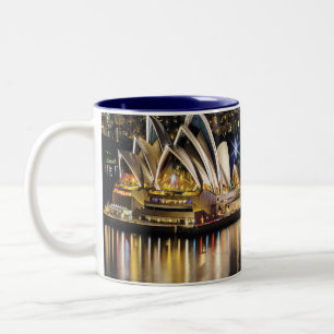 Sydney - OPERA HOUSE - view Two-Tone Coffee Mug