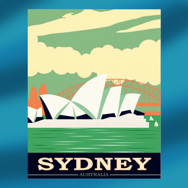 Sydney Opera House Vintage Poster (Creator Uploaded)