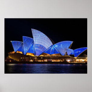 Sydney opera house vivid light show poster
