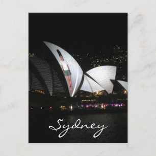 sydney opera house vivid postcard
