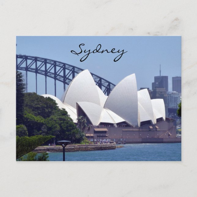 sydney opera view postcard (Front)