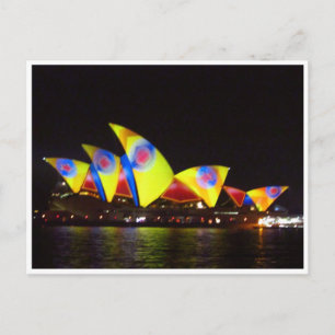 sydney opera yellow house postcard