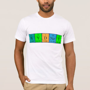 Sydney periodic table name shirt
