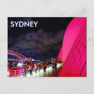 sydney pink postcard