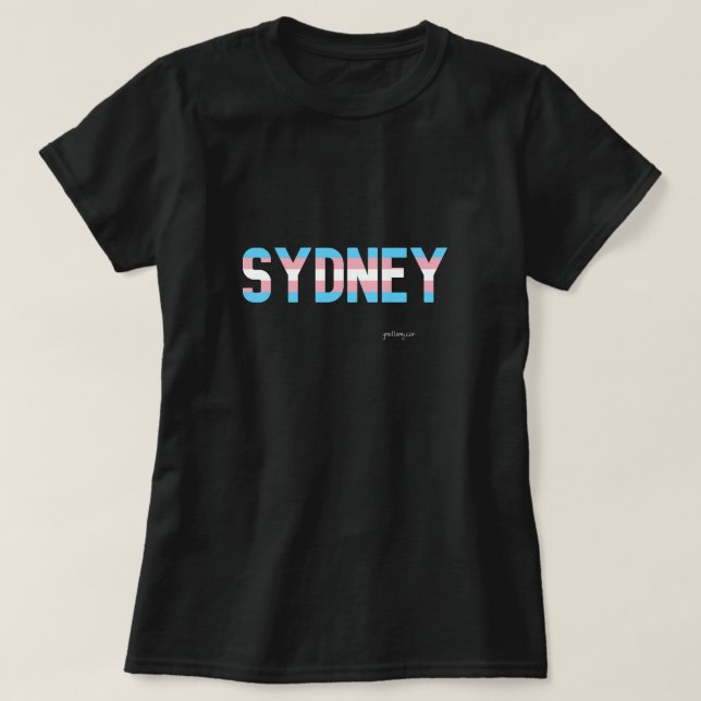 Sydney Pride Transgender Flag T-Shirt (Design Front)