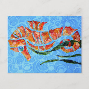 Sydney - seahorse collage postcard