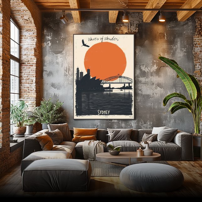 Sydney Silhouettes - Harbour Bridge Reflections Poster (Creator Uploaded)