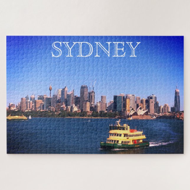 sydney skyline ferry jigsaw puzzle (Horizontal)