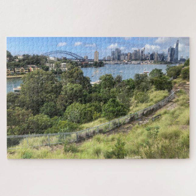 sydney skyline gardens jigsaw puzzle (Horizontal)