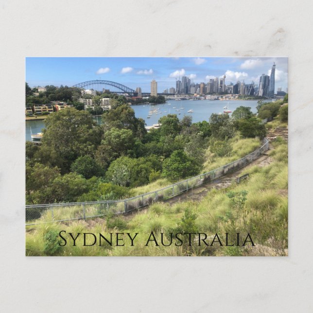 sydney skyline view postcard (Front)