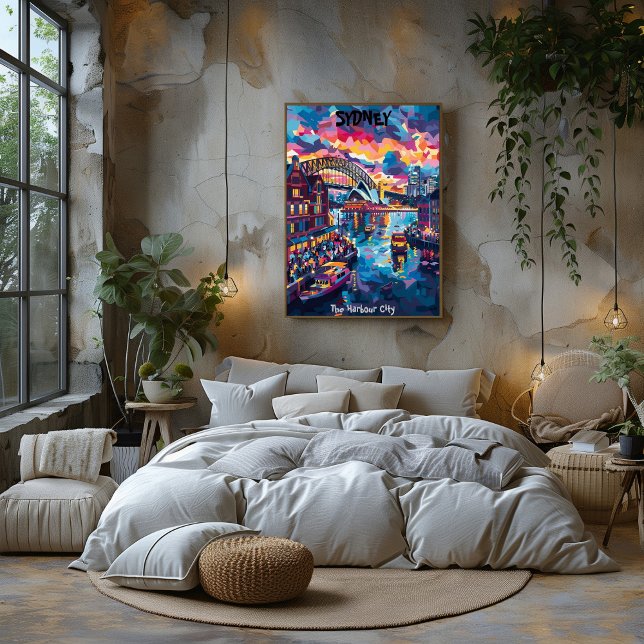 Sydney: The Harbor City - Contemporary Art Poster (Creator Uploaded)