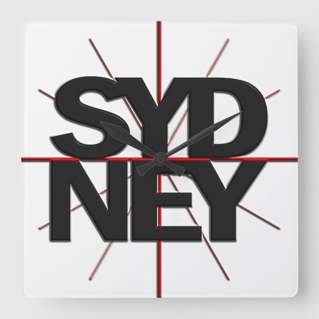 Sydney Timezone Wall Clock (Front)