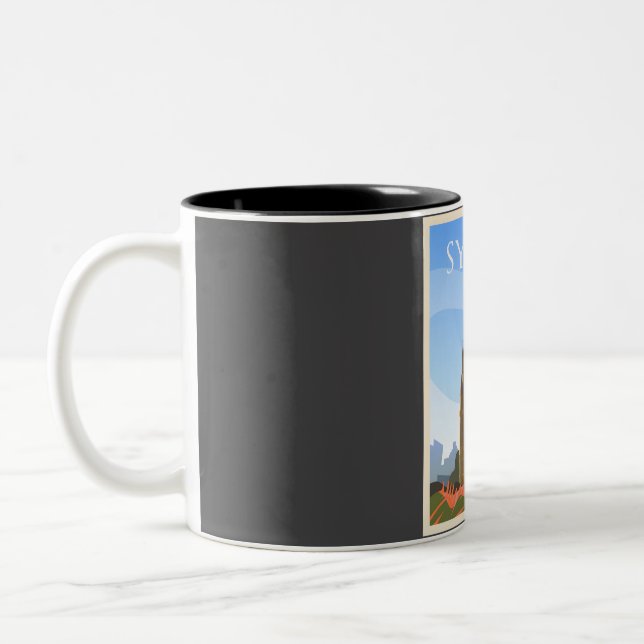 Sydney Travel  Two-Tone Coffee Mug (Left)