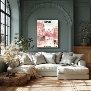 Sydney Urban Aquarela: The Port City Poster