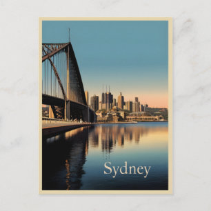 Sydney vintage poster postcard