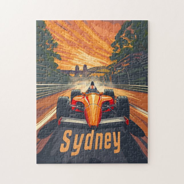 Sydney Vintage Racing Car Jigsaw Puzzle (Vertical)