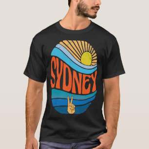 Sydney  Vintage Sunset Sydney Groovy Tie Dye T-Shirt