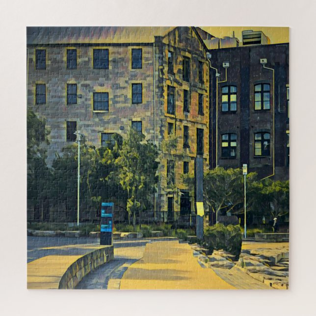 Sydney vintage The Rocks scenic travel Jigsaw Puzzle (Vertical)