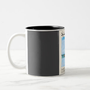 Sydney Vintage Watercolour Travel  Two-Tone Coffee Mug