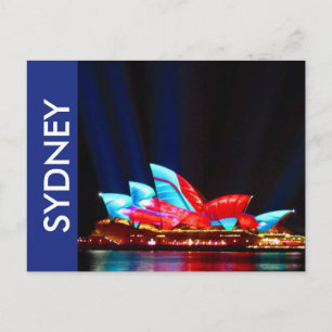 sydney vivid house postcard