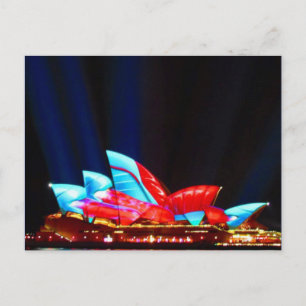 sydney vivid sails postcard