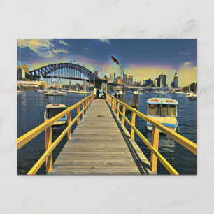 sydney wharf postcard