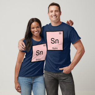 Sydni Name Chemistry Element Periodic Table T-Shirt