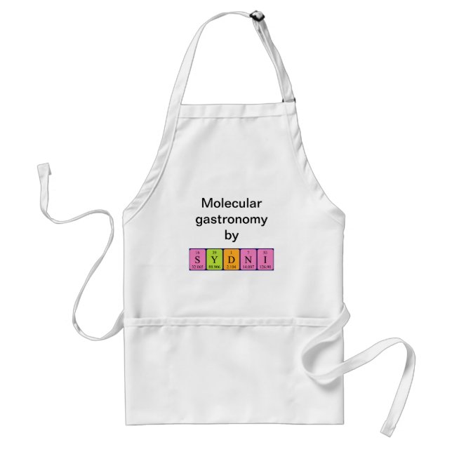 Sydni periodic table name apron (Front)