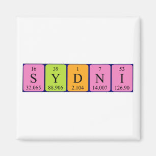 Sydni periodic table name magnet