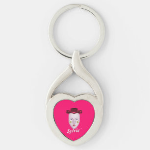 Sykvie Pink Key Ring