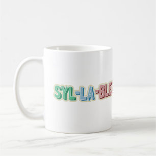 Syllables topography coffee mug