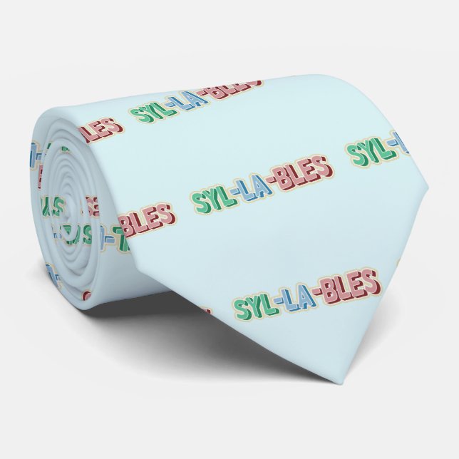 Syllables topography tie (Rolled)
