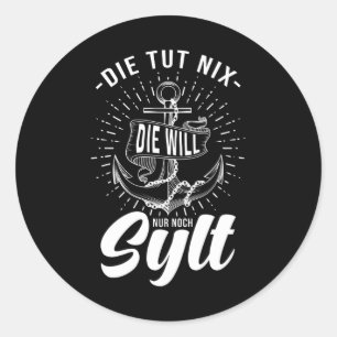 Sylt Classic Round Sticker