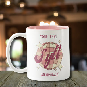 Sylt Deutschland Nordsee Urlaub Geschenk  Two-Tone Coffee Mug