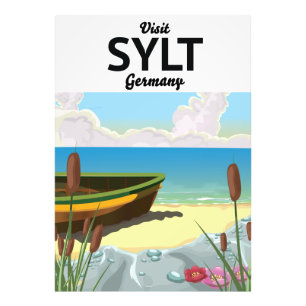 Sylt Germany travel poster