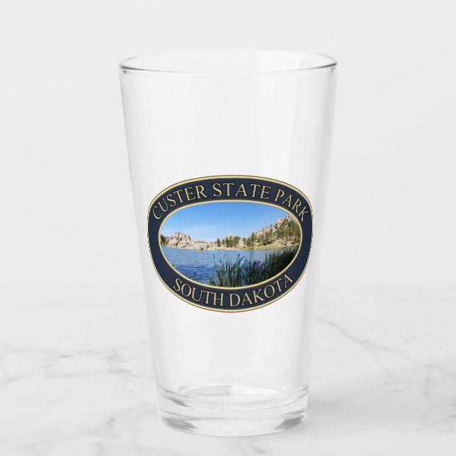 Sylvan Lake at Custer State Park in South Dakota Glass (Front)