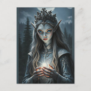 Sylvarae Nightwhisper Mystic Elf Sorceress Postcard