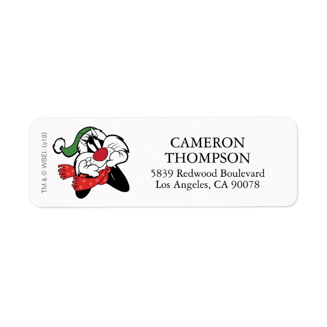 SYLVESTER™ Christmas Thoughts Return Address Label (Front)