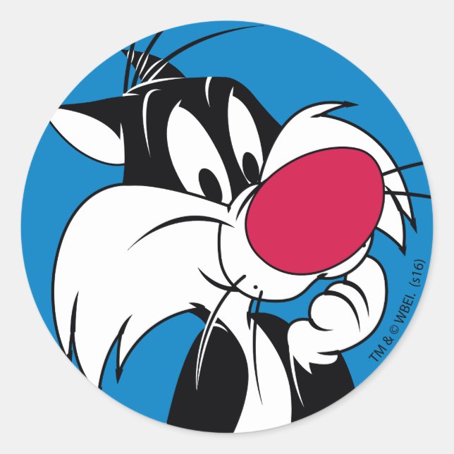 Sylvester Jr. | Classic Pose Round Sticker (Front)