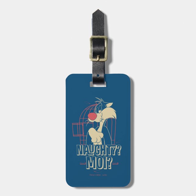SYLVESTER™- Naughty? Moi? Luggage Tag (Front Vertical)