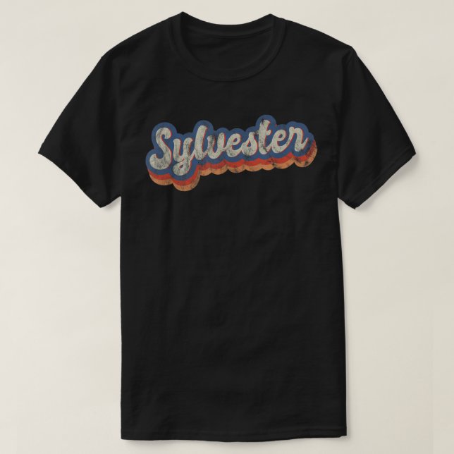 Sylvester Personalised Name Shirt Custom Lettering (Design Front)