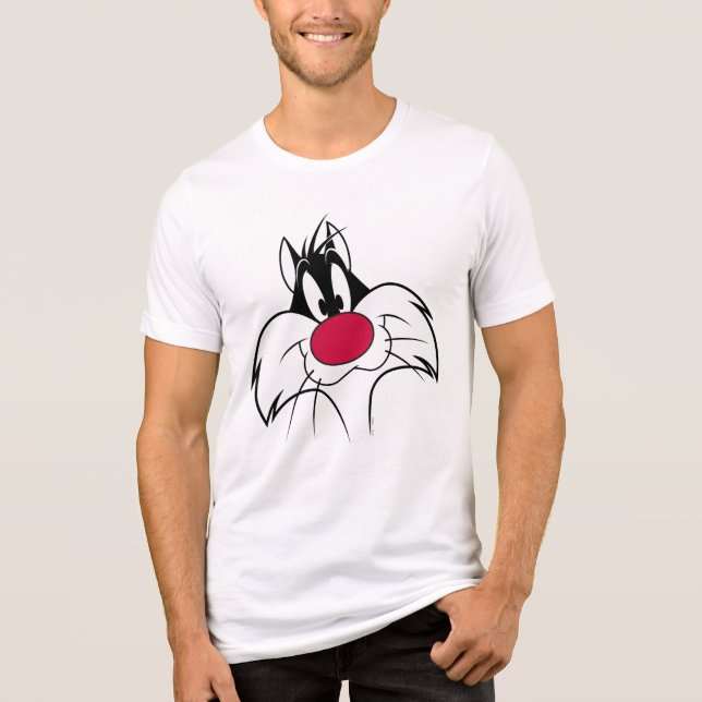 SYLVESTER™ Red Nose Face Tri-Blend Shirt (Front)