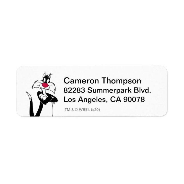 SYLVESTER™ Red Nose Return Address Label (Front)