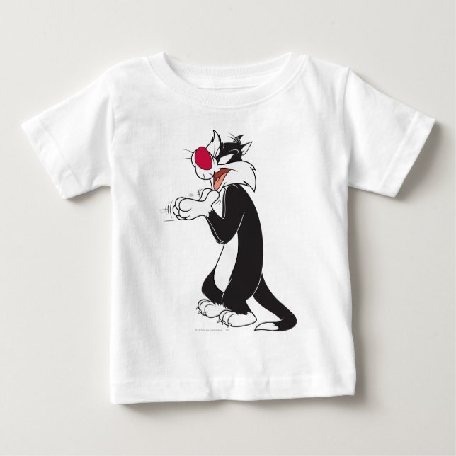 SYLVESTER™ Rubbing Paws Baby T-Shirt (Front)