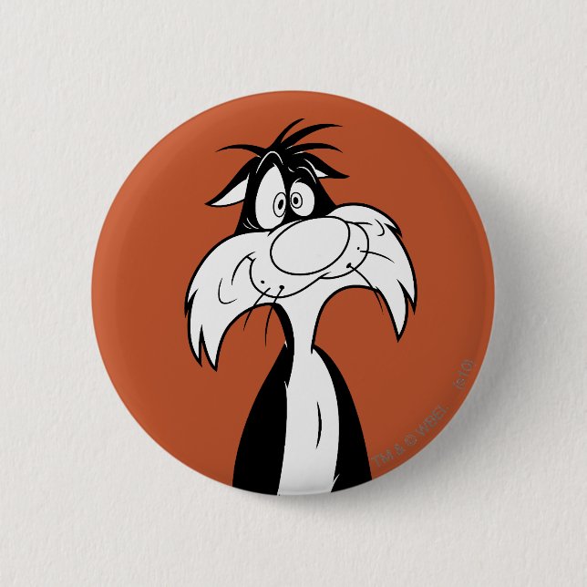 SYLVESTER™ Silly 6 Cm Round Badge (Front)