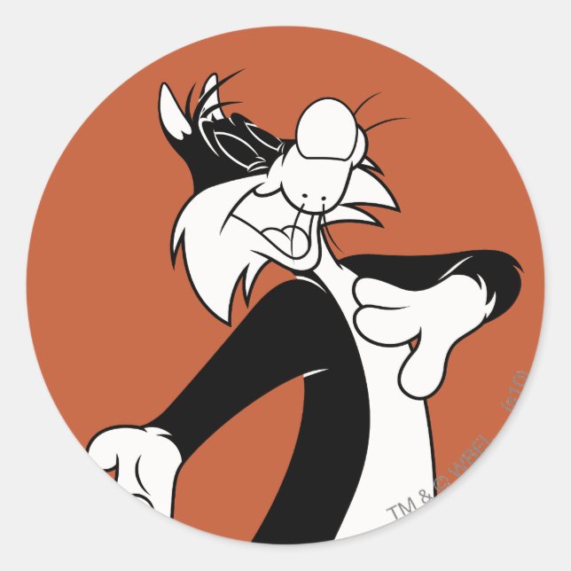 SYLVESTER™ Singing Classic Round Sticker (Front)