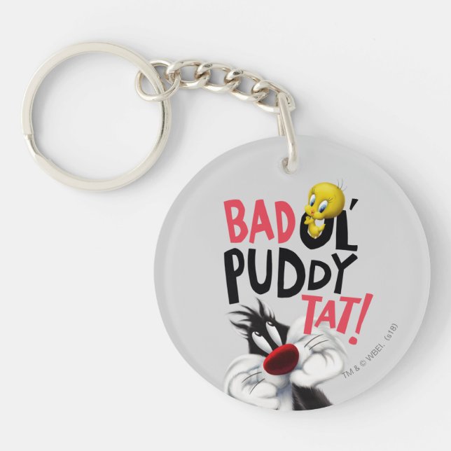 SYLVESTER™ & TWEETY™- Bad Ol' Puddy Tat Key Ring (Front)