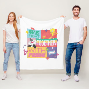 SYLVESTER™ & TWEETY™  We Fight Together With Pride Fleece Blanket