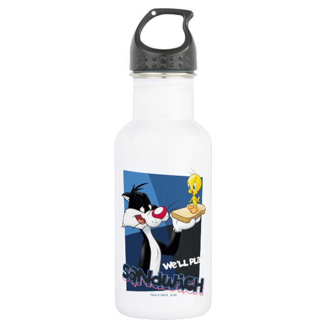 SYLVESTER™ & TWEETY™ "We'll Play Sandwich" 532 Ml Water Bottle (Front)